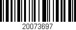 Código de barras (EAN, GTIN, SKU, ISBN): '20073697'