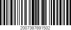 Código de barras (EAN, GTIN, SKU, ISBN): '2007387891502'