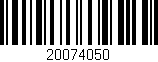 Código de barras (EAN, GTIN, SKU, ISBN): '20074050'