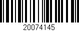 Código de barras (EAN, GTIN, SKU, ISBN): '20074145'