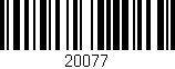Código de barras (EAN, GTIN, SKU, ISBN): '20077'