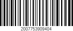 Código de barras (EAN, GTIN, SKU, ISBN): '2007753909404'