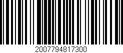 Código de barras (EAN, GTIN, SKU, ISBN): '2007794817300'