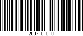 Código de barras (EAN, GTIN, SKU, ISBN): '2007_0_0_U'