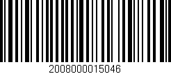 Código de barras (EAN, GTIN, SKU, ISBN): '2008000015046'