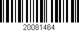 Código de barras (EAN, GTIN, SKU, ISBN): '20081464'