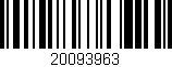 Código de barras (EAN, GTIN, SKU, ISBN): '20093963'