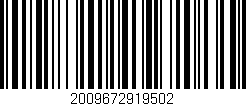 Código de barras (EAN, GTIN, SKU, ISBN): '2009672919502'