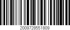 Código de barras (EAN, GTIN, SKU, ISBN): '2009728551809'