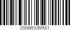 Código de barras (EAN, GTIN, SKU, ISBN): '2009983368501'