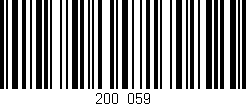 Código de barras (EAN, GTIN, SKU, ISBN): '200/059'