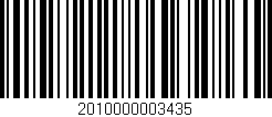 Código de barras (EAN, GTIN, SKU, ISBN): '2010000003435'