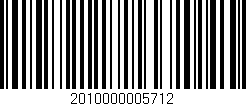 Código de barras (EAN, GTIN, SKU, ISBN): '2010000005712'