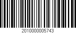 Código de barras (EAN, GTIN, SKU, ISBN): '2010000005743'