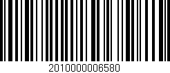 Código de barras (EAN, GTIN, SKU, ISBN): '2010000006580'