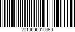 Código de barras (EAN, GTIN, SKU, ISBN): '2010000010853'