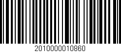 Código de barras (EAN, GTIN, SKU, ISBN): '2010000010860'