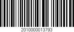 Código de barras (EAN, GTIN, SKU, ISBN): '2010000013793'