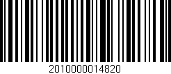 Código de barras (EAN, GTIN, SKU, ISBN): '2010000014820'