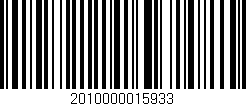 Código de barras (EAN, GTIN, SKU, ISBN): '2010000015933'