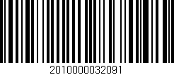 Código de barras (EAN, GTIN, SKU, ISBN): '2010000032091'