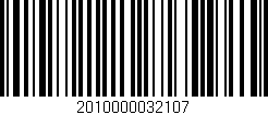 Código de barras (EAN, GTIN, SKU, ISBN): '2010000032107'