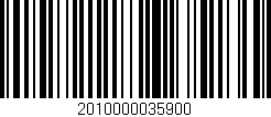 Código de barras (EAN, GTIN, SKU, ISBN): '2010000035900'