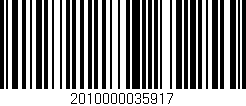 Código de barras (EAN, GTIN, SKU, ISBN): '2010000035917'