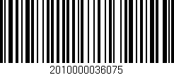 Código de barras (EAN, GTIN, SKU, ISBN): '2010000036075'