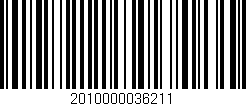 Código de barras (EAN, GTIN, SKU, ISBN): '2010000036211'