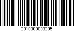 Código de barras (EAN, GTIN, SKU, ISBN): '2010000036235'