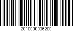 Código de barras (EAN, GTIN, SKU, ISBN): '2010000036280'