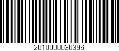 Código de barras (EAN, GTIN, SKU, ISBN): '2010000036396'