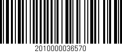 Código de barras (EAN, GTIN, SKU, ISBN): '2010000036570'