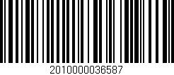 Código de barras (EAN, GTIN, SKU, ISBN): '2010000036587'