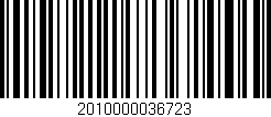 Código de barras (EAN, GTIN, SKU, ISBN): '2010000036723'