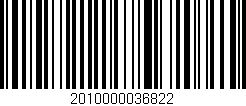 Código de barras (EAN, GTIN, SKU, ISBN): '2010000036822'