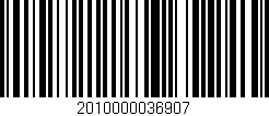 Código de barras (EAN, GTIN, SKU, ISBN): '2010000036907'