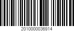 Código de barras (EAN, GTIN, SKU, ISBN): '2010000036914'
