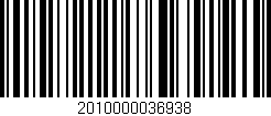 Código de barras (EAN, GTIN, SKU, ISBN): '2010000036938'