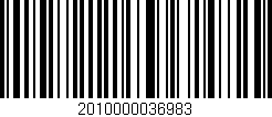 Código de barras (EAN, GTIN, SKU, ISBN): '2010000036983'