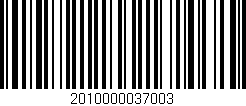 Código de barras (EAN, GTIN, SKU, ISBN): '2010000037003'