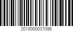 Código de barras (EAN, GTIN, SKU, ISBN): '2010000037096'