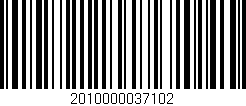 Código de barras (EAN, GTIN, SKU, ISBN): '2010000037102'