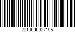 Código de barras (EAN, GTIN, SKU, ISBN): '2010000037195'