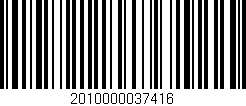 Código de barras (EAN, GTIN, SKU, ISBN): '2010000037416'