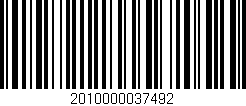 Código de barras (EAN, GTIN, SKU, ISBN): '2010000037492'