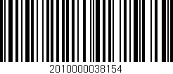 Código de barras (EAN, GTIN, SKU, ISBN): '2010000038154'