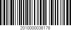 Código de barras (EAN, GTIN, SKU, ISBN): '2010000038178'