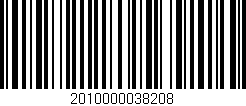 Código de barras (EAN, GTIN, SKU, ISBN): '2010000038208'